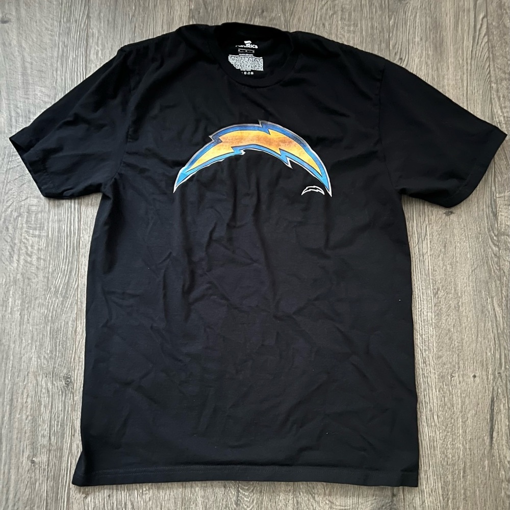Los Angeles Chargers Fanatics T-Shirt Men’s Medium Black NFL EUC​